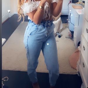 Worn once. Stretchy waistband